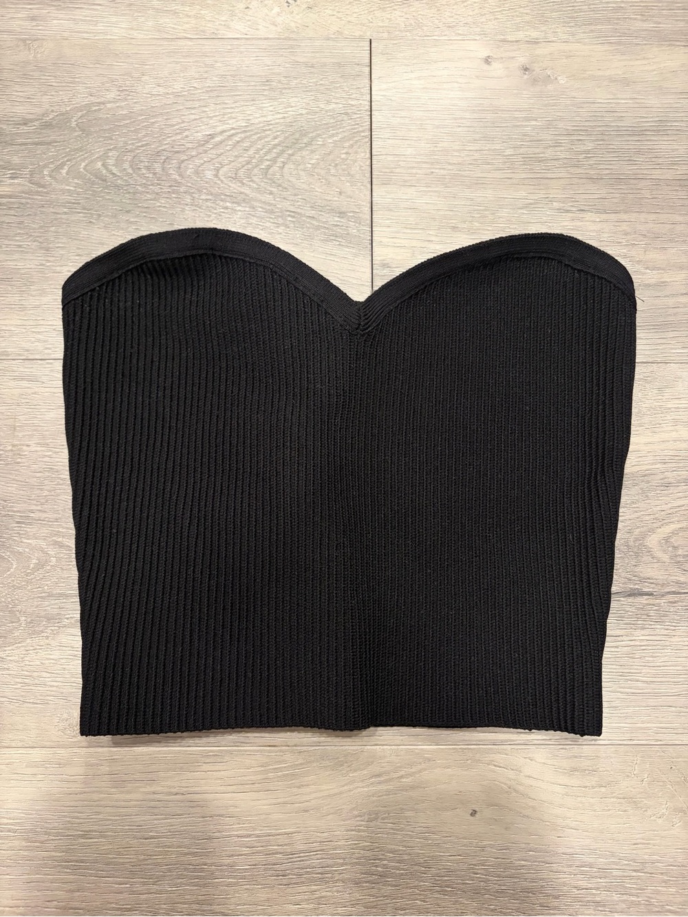 Babaton Black Sweetheart Crop Top Size XS Like New